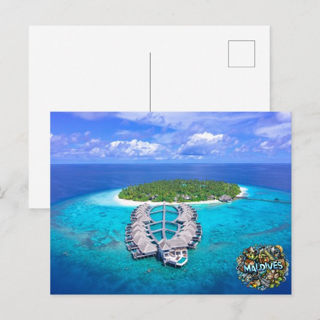 Carte Postale Maldives (Devant / Derrière)