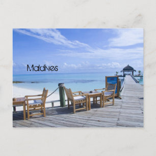 Carte Postale Maldives beach postcard
