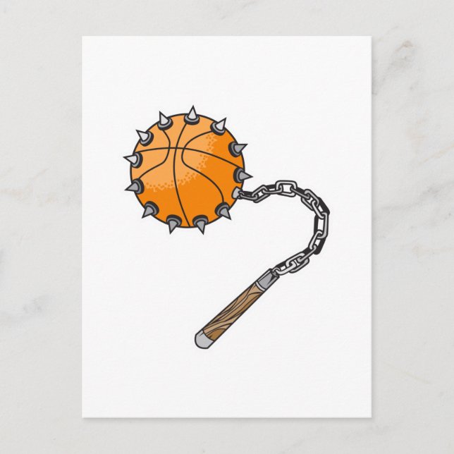 Carte Postale mâle de basketball (Devant)
