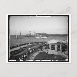 Carte Postale Malecon et El Morro, La Havane, Cuba 1904 Vintage