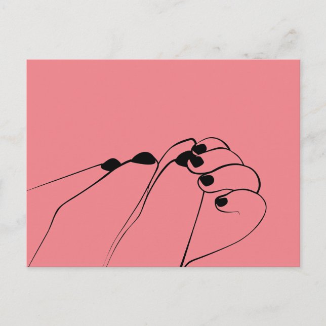 Carte Postale Mâles de bébé monochrome (Devant)
