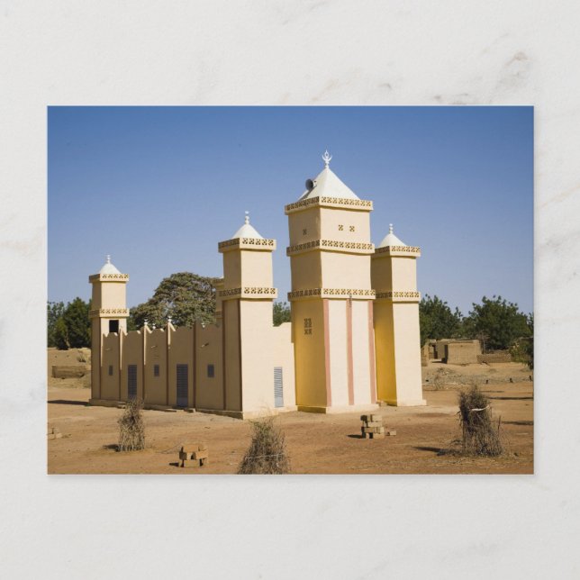 Carte Postale Mali, Bamako. Mosquée, route de Bamako-Djenne (Devant)