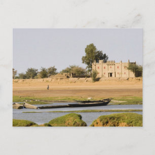 Carte Postale Mali, Djenne. Rivière Bani près de Djenne