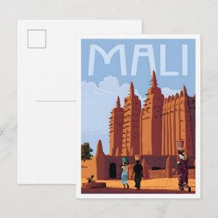 Carte Postale Mali Voyage Vintage
