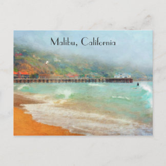 Carte Postale Malibu California Pier Plage Surfrider