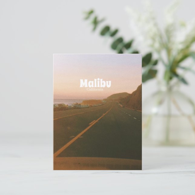 Carte Postale Malibu, Californie Road Trip  (Debout devant)