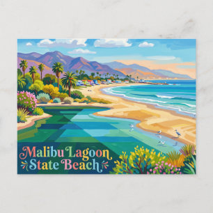 Carte Postale Malibu Lagoon State Beach Californie