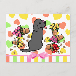 Carte Postale Malicieux Black Labrador