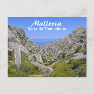Carte Postale Mallorca Serra de Tramuntana Mountain Road