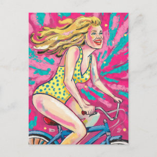 Carte Postale Mam Il y a un problème avec votre vélo