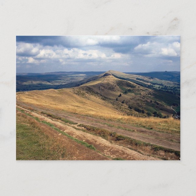 Carte Postale Mam Tor et Loose Hill Ridge, Derbyshire Europe (Devant)