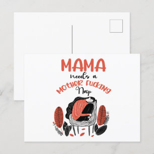 Carte Postale Mama A Besoin D'Une Mère Fantaisie.