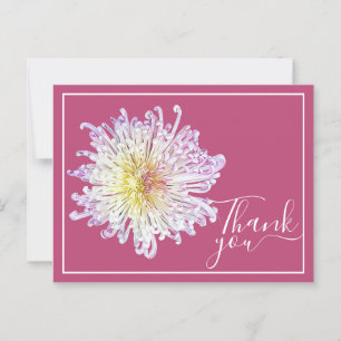 Carte Postale Maman araignée rose sur fond rose Merci