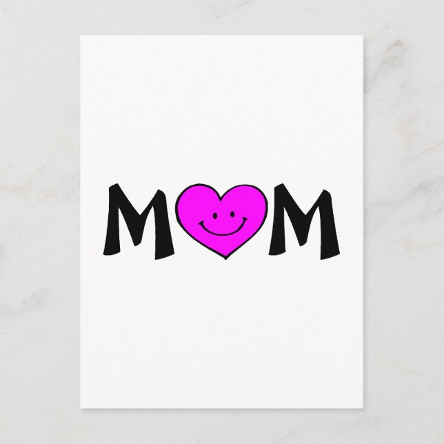 Carte Postale Maman avec le visage (Devant)