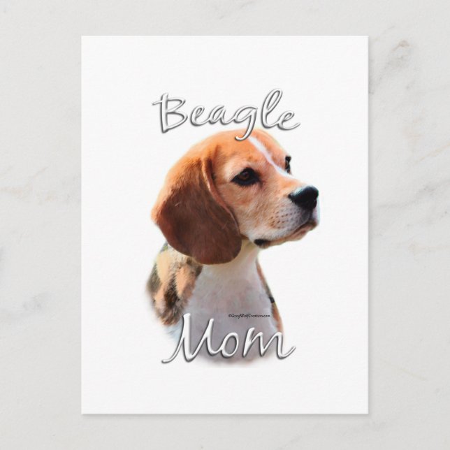 Carte Postale Maman beagle 2 (Devant)