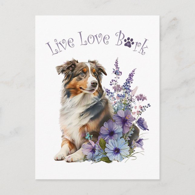 Carte Postale Maman Berger Australien Floral (Devant)