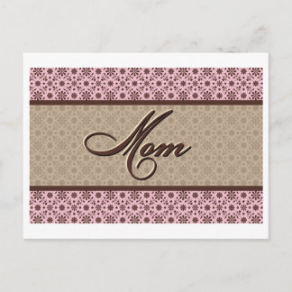 Carte Postale Maman Brown rose