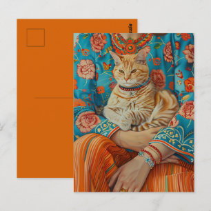 Carte Postale Maman de chat