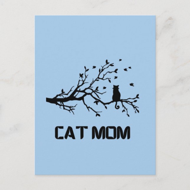 Carte Postale "Maman de chat Purr-parfaitement fière" (Devant)