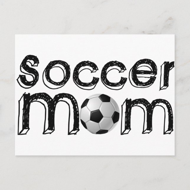 Carte Postale Maman de football (Devant)