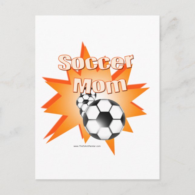 Carte Postale Maman de football (Devant)