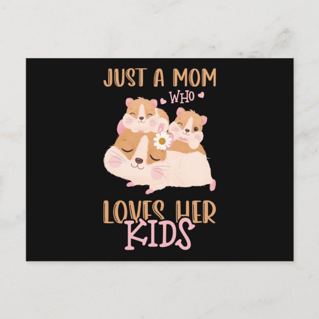 Carte Postale Maman Deux Guinéens Cochon Juste Une Maman Qui (Devant)