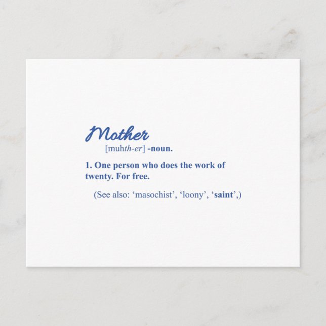 Carte Postale MAMAN DRÔLE Bonne fête des mères Maman Maman cool (Devant)