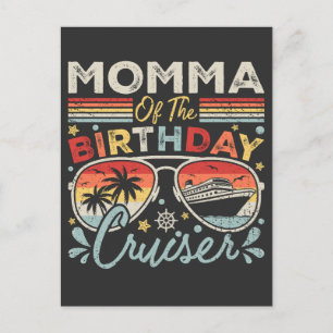 Carte Postale Maman du bateau de vacances d'anniversaire