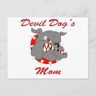Carte Postale Maman du diable de chien de l'USMC