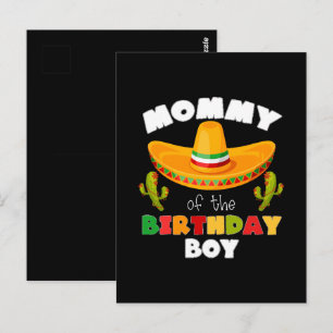 Carte Postale Maman du garçon d'anniversaire Cinco de Mayo