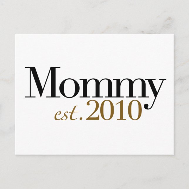 Carte Postale Maman Est 2010 (Devant)