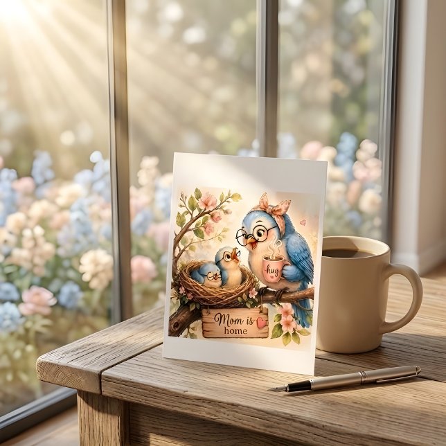 Carte postale Maman est à la maison (Créateur téléchargé)