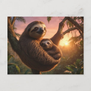 Carte Postale Maman et la fellation des bébés