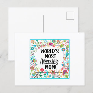 Carte Postale Maman la plus Extraordinaire du monde