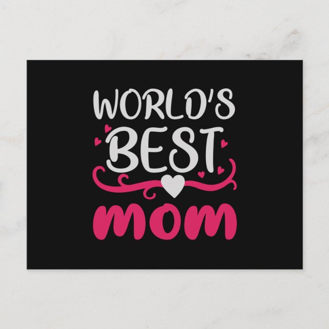 Carte Postale Maman - Meilleure Maman du Monde (Devant)