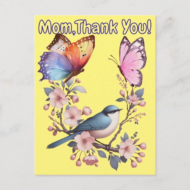 Carte Postale Maman, Merci ! (Devant)