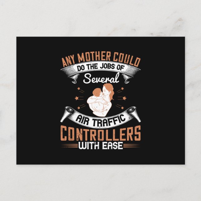 Carte Postale Maman - Occupé comme les contrôleurs de la circula (Devant)