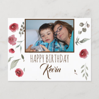 Carte Postale Maman souhaitant un joyeux anniversaire à son enfa