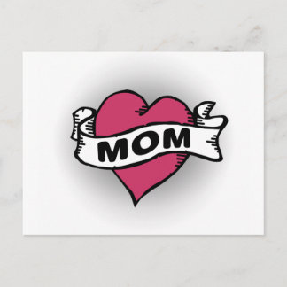 Carte Postale Maman Tattoo