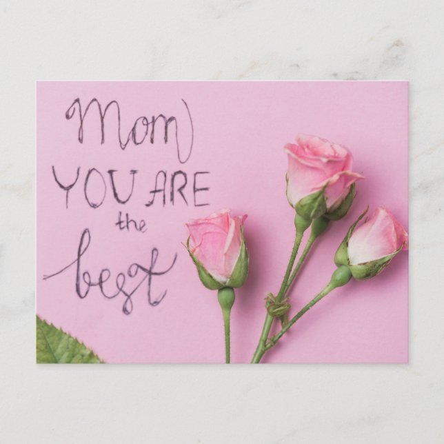 Carte Postale Maman, tu es la meilleure (Devant)