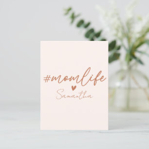 Carte Postale Maman Vie - Design de charme rustique