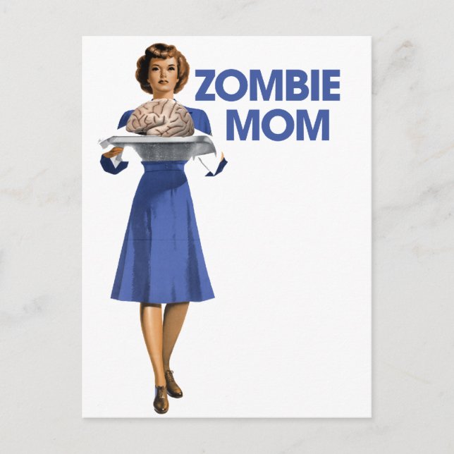 Carte Postale Maman Zombie (Devant)