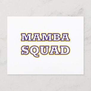 Carte Postale Mamba Squad drôle Vêtements pour Amateur de serpen