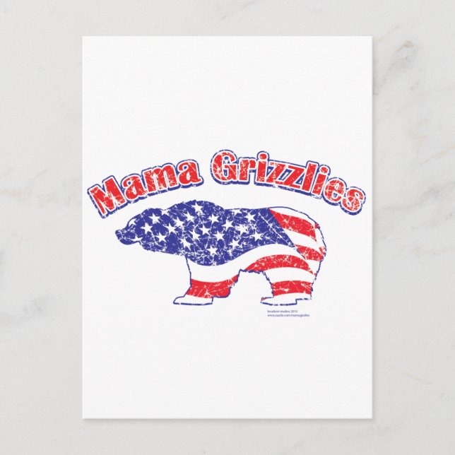 Carte Postale Mamma-Grizzly-Détresse (Devant)