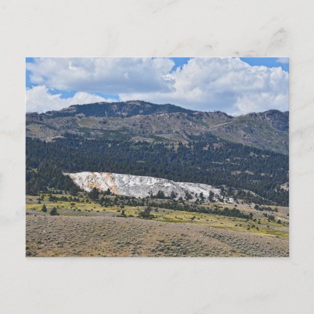 Carte Postale Mammoth Hot Springs Panorama, Yellowstone, Wyoming (Devant)