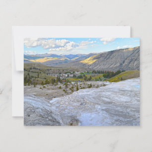 Carte Postale Mammoth Hot Springs, parc national Yellowstone
