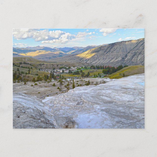 Carte Postale Mammoth Hot Springs, parc national Yellowstone (Devant)
