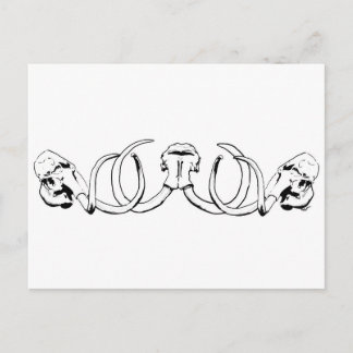 Carte postale Mammoth Skull