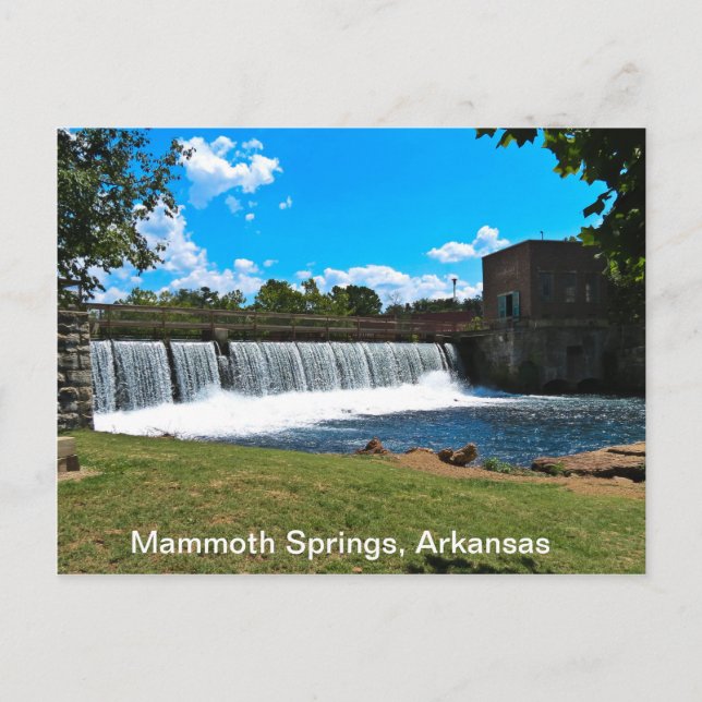 Carte Postale Mammoth Springs Arkansas (Devant)