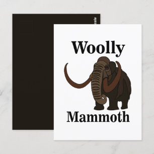 Carte Postale Mammouth laineux 